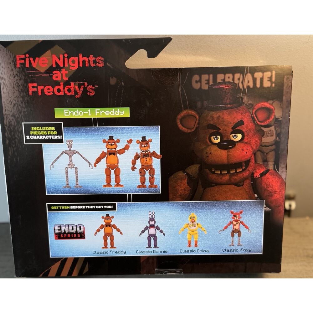 FNAF Five Nights At Freddys Jazwares CLASSIC & WITHERED FREDDY ENDO SERIES SET - Picture 2 of 3